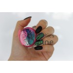 Pigment Semilac pentru gel Semiflash tip fulgi Flash Galaxy Green Purple 664